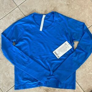 Lululemon Swiftly Long Sleeve Race Length Poolside Blue